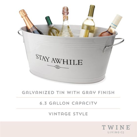 Stay Awhile Metal Drink Tub by Twine Living®
