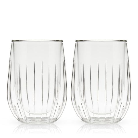 Double Walled Wine Glasses by Viski