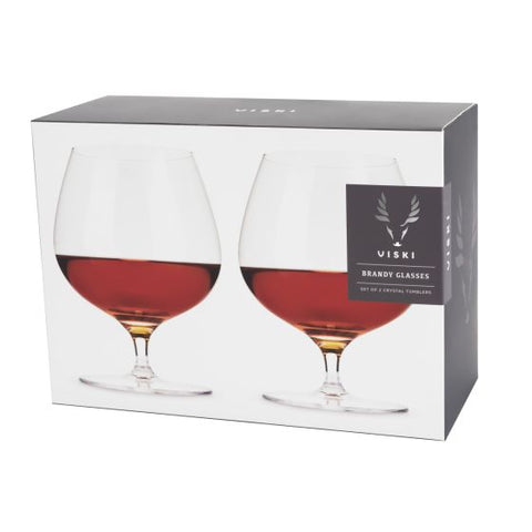 Crystal Wingback Brandy Glasses by Viski®