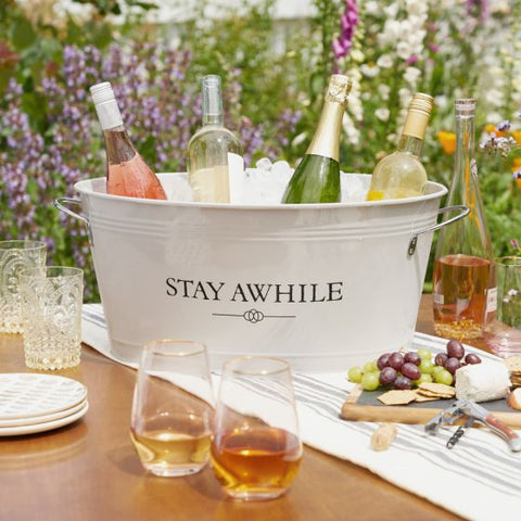 Stay Awhile Metal Drink Tub by Twine Living®