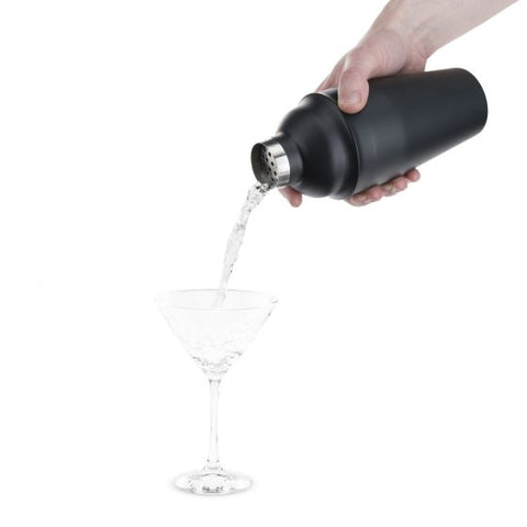 Ash: 18-Ounce Matte Black Cocktail Shaker by True
