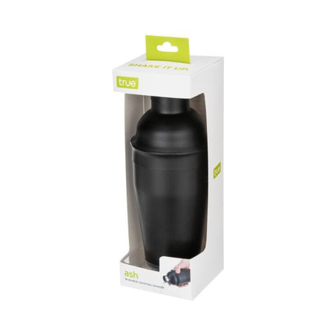 Ash: 18-Ounce Matte Black Cocktail Shaker by True