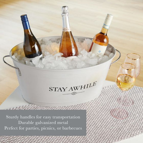 Stay Awhile Metal Drink Tub by Twine Living®