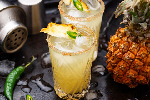 Smoky Pineapple Mezcalita: A Lush, Exotic Elixir