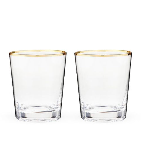 Gilded Glass Tumbler Set by Twine