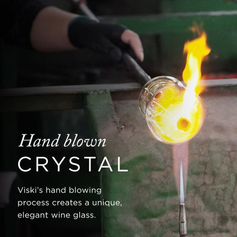 Faceted Crystal Wine Glasses by Viski®