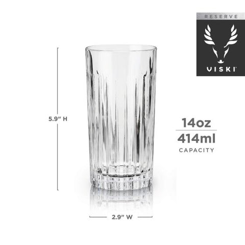 Reserve European Crystal Highball Tumblers by Viski®