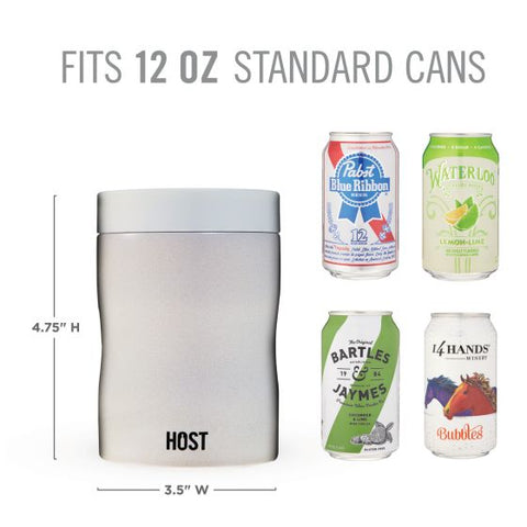 Stay-Chill Standard Can Cooler in Pearl White by HOST®