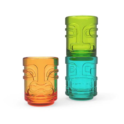 Tiki Trio™ Shot Glasses, Set of 3 by TrueZoo