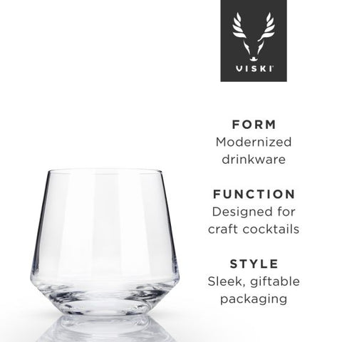 Angled Crystal Cocktail Tumblers by Viski®