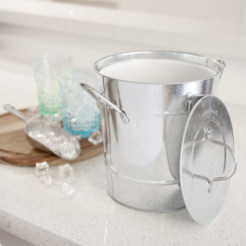 Galvanized Metal Ice Bucket by Twine®