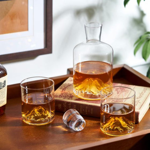 Mountain Decanter and Tumblers by Viski