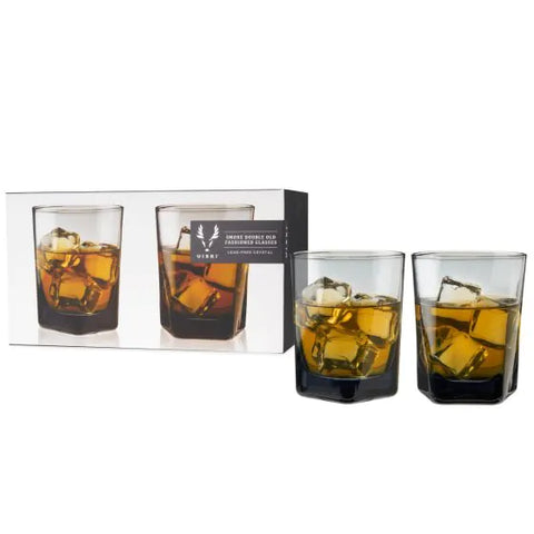 Smoke Double Old Fashioned Glasses by Viski®