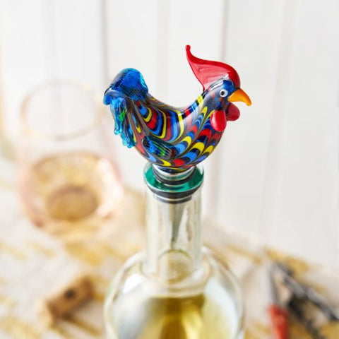 Rooster Glass Bottle Stopper by Twine®