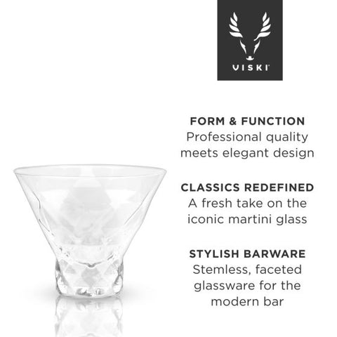 Gem Crystal Martini Glasses by Viski®