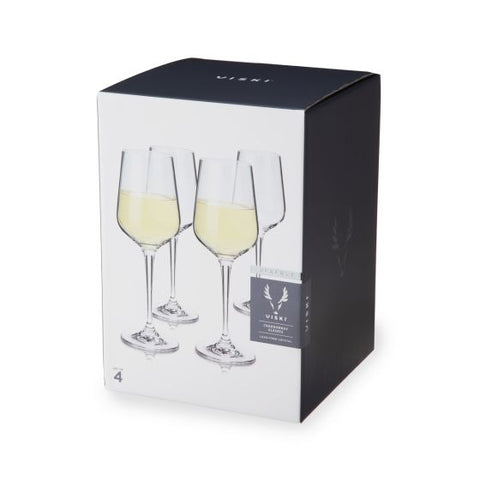 Reserve European Crystal Chardonnay Glasses by Viski®