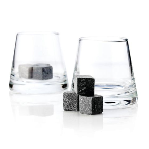 Glacier Rocks® Soapstone Cube and Tumbler (Set of 8) by Visk