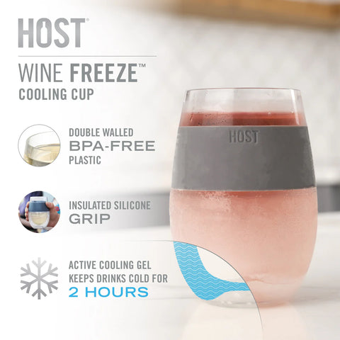 Wine FREEZE™ Translucent Cups (set of 4)  by HOST®