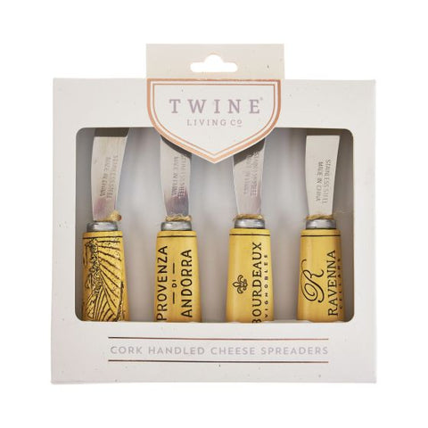 Cork Handled Cheese Spreader by Twine Living® (Set of 4)