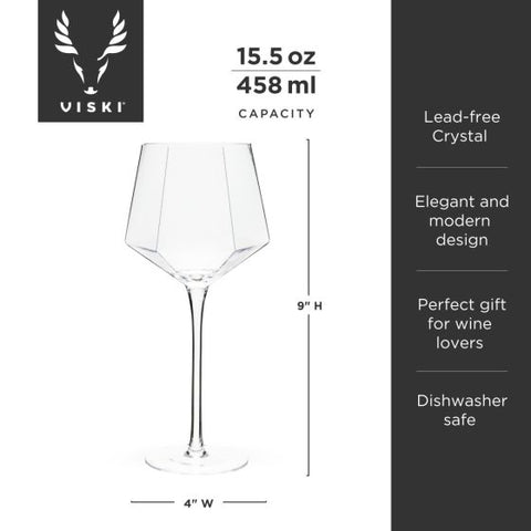 Seneca Wine Glass by Viski