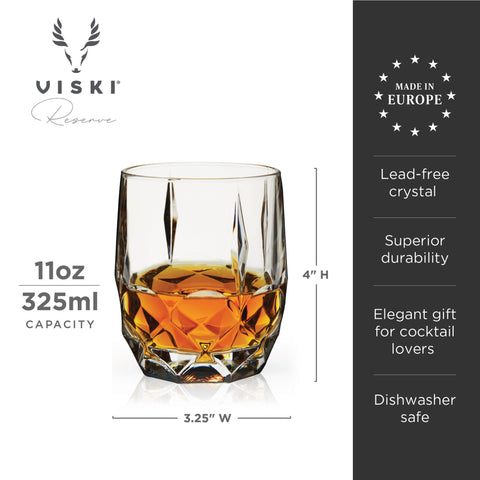 Reserve Bruno Crystal Cocktail Glasses by Viski®