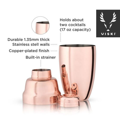 Copper Heavyweight Cocktail Shaker by Viski®