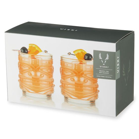 Tiki DOF Tumblers by Viski set of 2