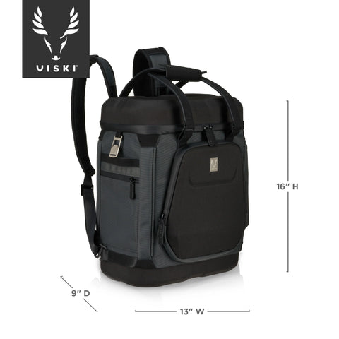 Insulated Black Cooler Backpack by Viski®