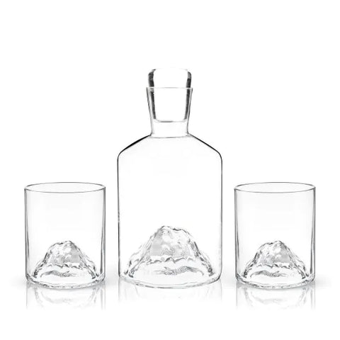 Mountain Decanter and Tumblers by Viski