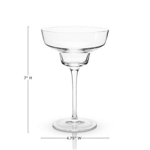 Angled Crystal Margarita Glasses by Viski®