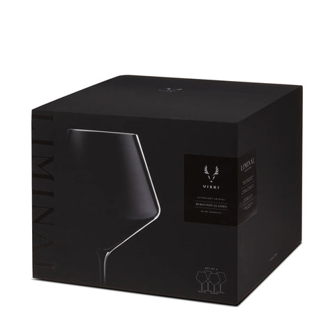 Reserve Liminal Ultralight Burgundy Glasses by Viski® (Set of 4)