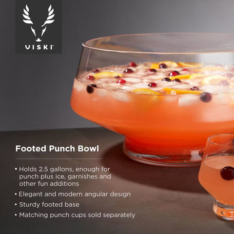 Footed Punch Bowl Viski®
