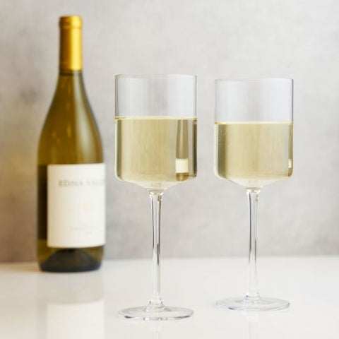 Laurel White Wine Glasses by Viski