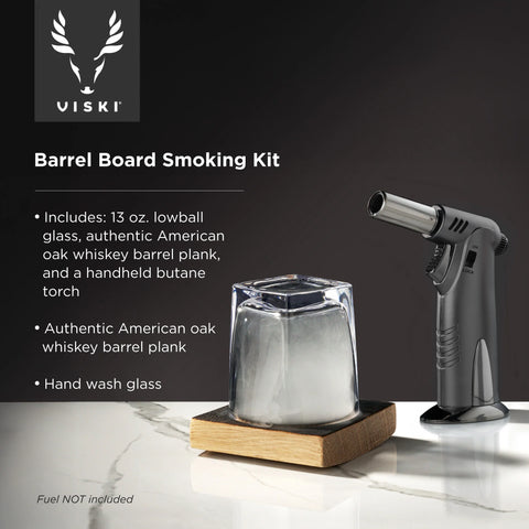 3 Piece Barrel Board Smoking Set by Viski®