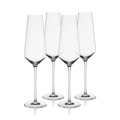 Reserve Liminal Ultralight Champagne Flutes by Viski® (Set of 4)