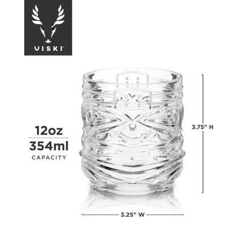 Tiki DOF Tumblers by Viski set of 2