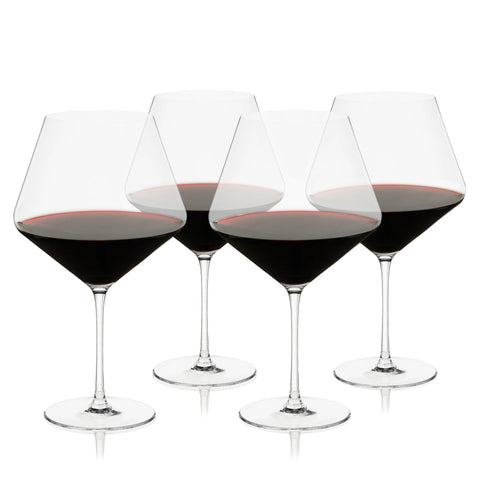 Reserve Liminal Ultralight Burgundy Glasses by Viski® (Set of 4)