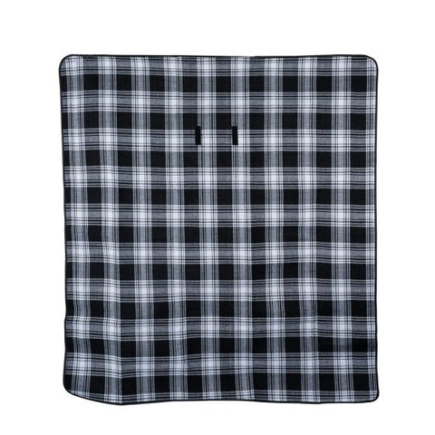 Dine™ Picnic Blanket in Black Plaid by True