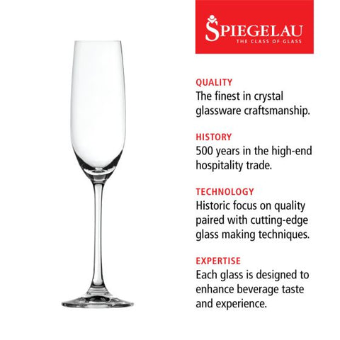 Spiegelau Salute 7.4 oz Champagne flute (set of 4)