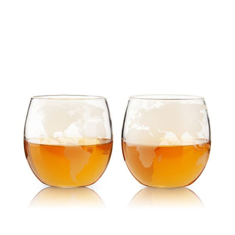 Globe Whiskey Tumblers by Viski®