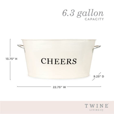 Cheers Galvanized Metal Tub by Twine®