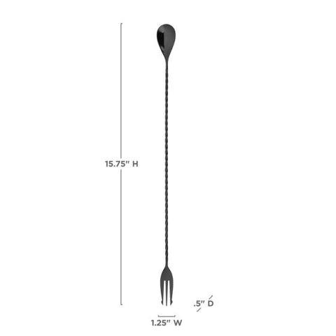 Gunmetal Trident Barspoon by Viski®