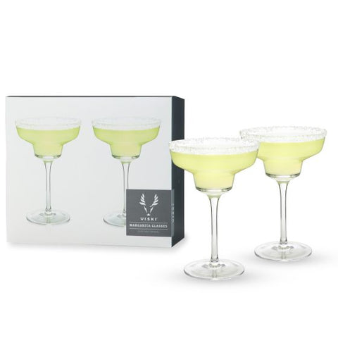 Angled Crystal Margarita Glasses by Viski®