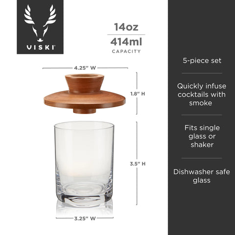 4 Piece Single Serve Smoker Kit by Viski®
