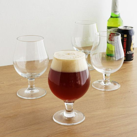 Beer Tulip Glasses, Set of 4 by True