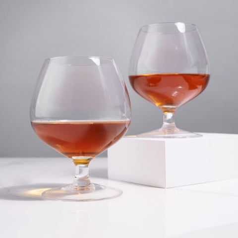 Crystal Wingback Brandy Glasses by Viski®