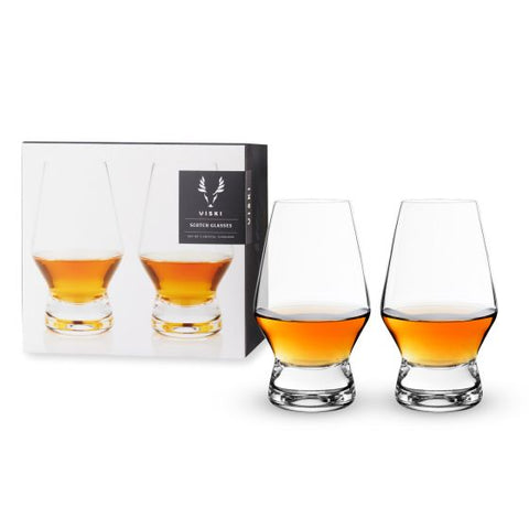 Footed Crystal Scotch Glasses by Viski®