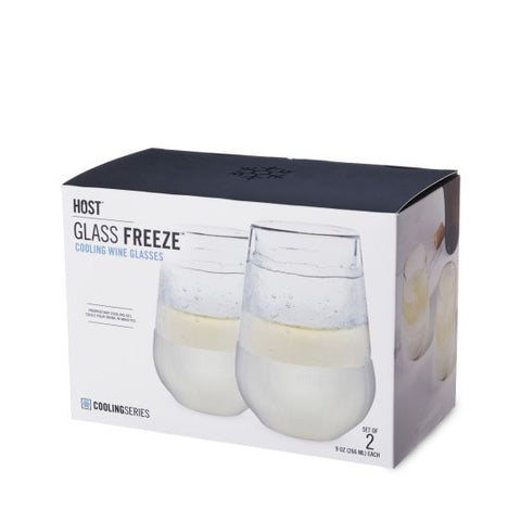 Glass FREEZE™ Wine Glass (set of two) by HOST®