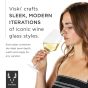 Angled Crystal Chardonnay Glasses by Viski®