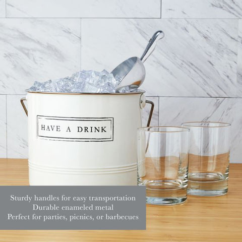 Have A Drink Ice Bucket and Scoop by Twine Living®